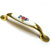 Фарфоровая мебельная ручка 6227L-96 (золото)